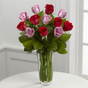 Red and Lavender Rose Bouquet – Citifloral, New York NY