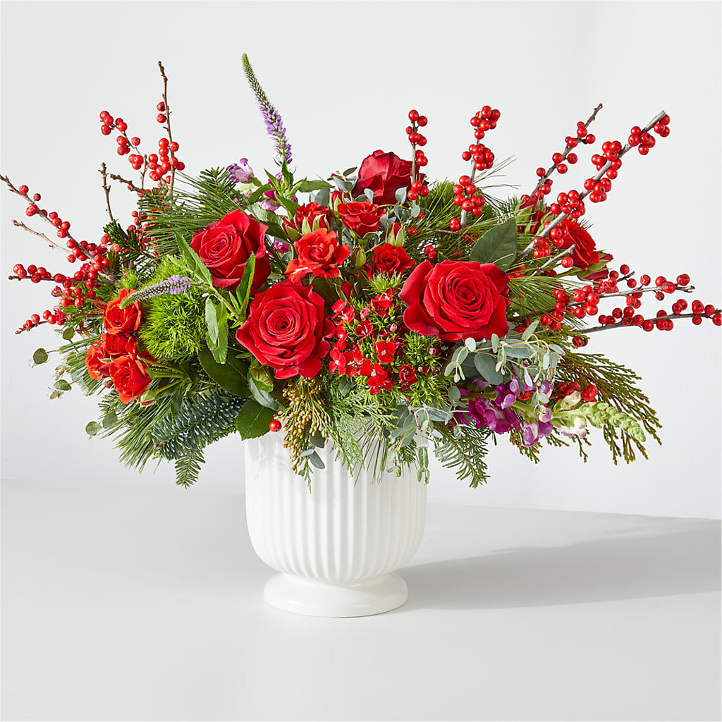 Big Red Bow Bouquet – Citifloral, New York NY