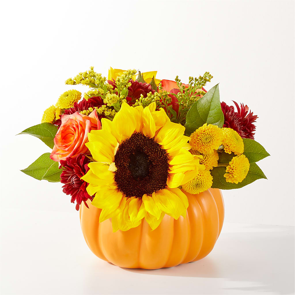 Golden Gourd Pumpkin Bouquet – Citifloral, New York NY