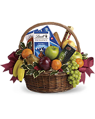 Fruit and Sweets Holiday Basket – Citifloral, New York NY