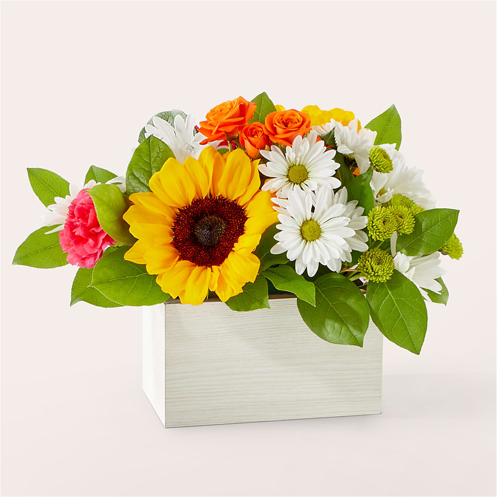 Sun-drenched Blooms Box Bouquet – Citifloral, New York NY