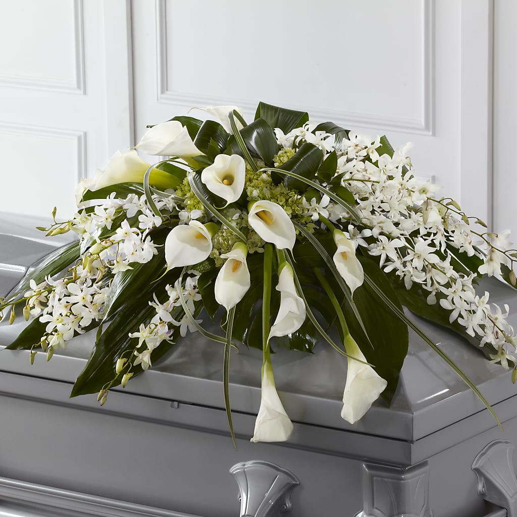 Angel Wings Casket Spray – Citifloral, New York NY