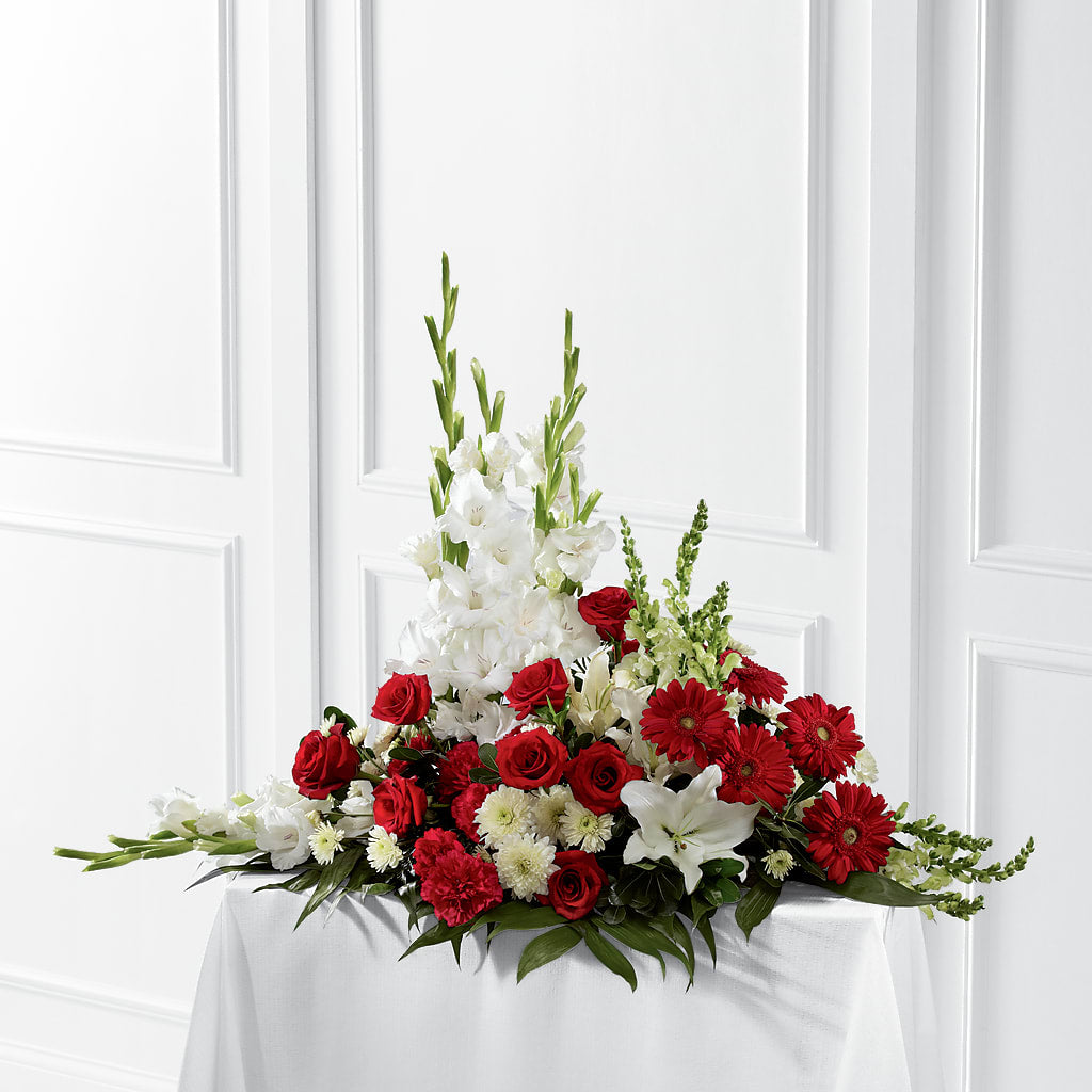 Crimson & White Arrangement – Citifloral, New York NY