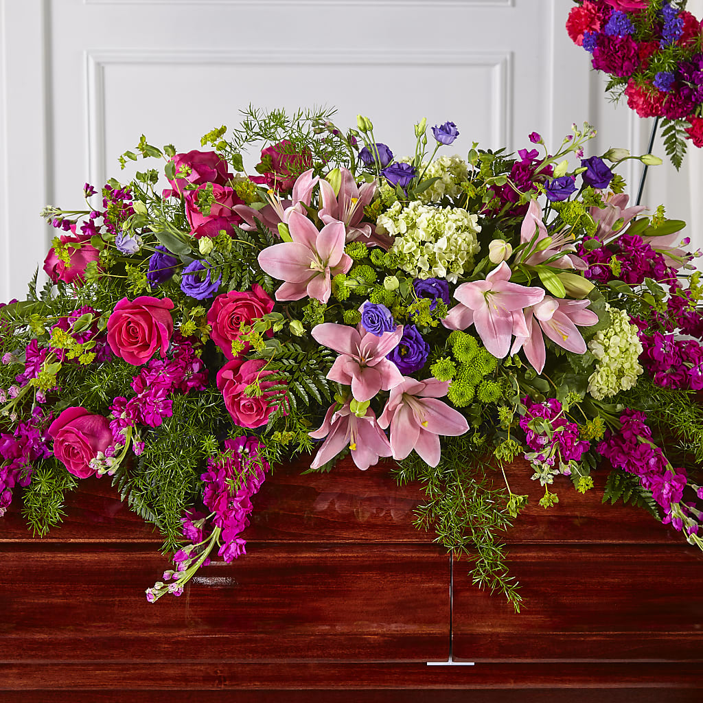 Radiant Tribute Casket Spray – Citifloral, New York NY