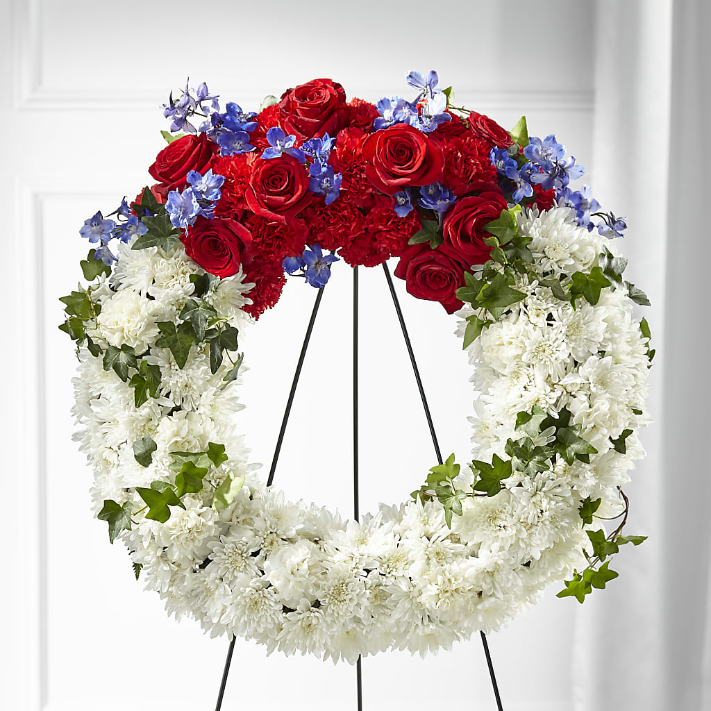 Patriotic Passion Wreath – Citifloral, New York NY