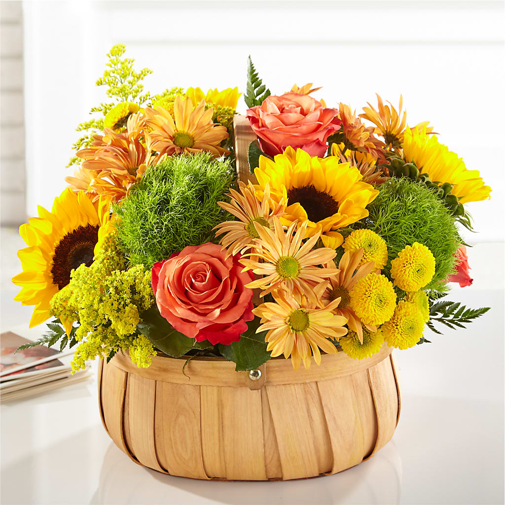 Harvest Sunflower Basket – Citifloral, New York NY