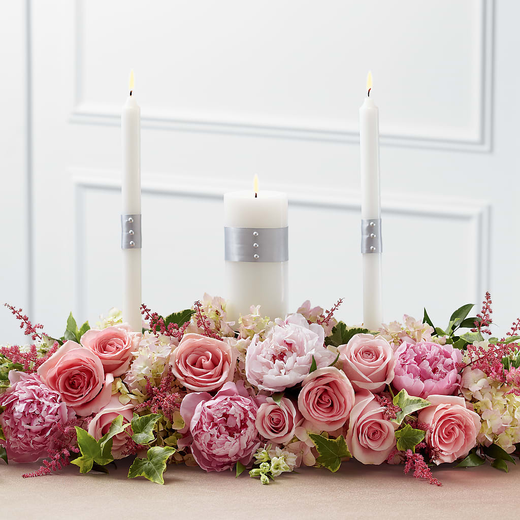 Worldwide Romance Unity Candle Arrangement – Citifloral, New York NY