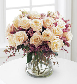 Monticello White Rose Bouquet