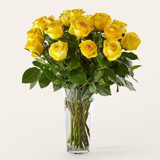 Long Stem Yellow Rose Bouquet –  Citifloral, New York NY