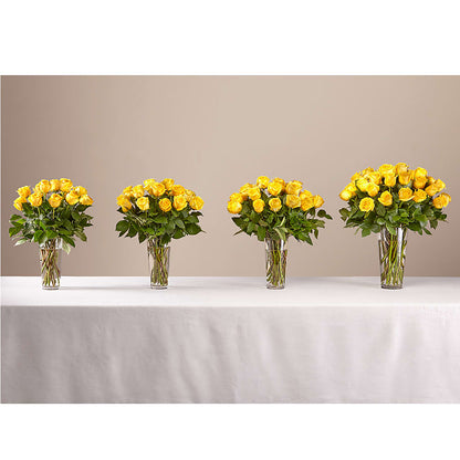 Long Stem Yellow Rose Bouquet –  Citifloral, New York NY