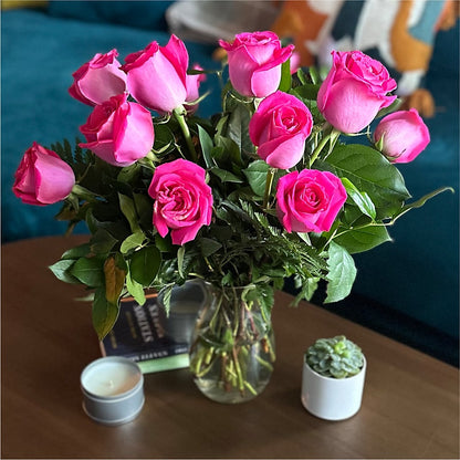 Long Stem Pink Rose Bouquet –  Citifloral, New York NY