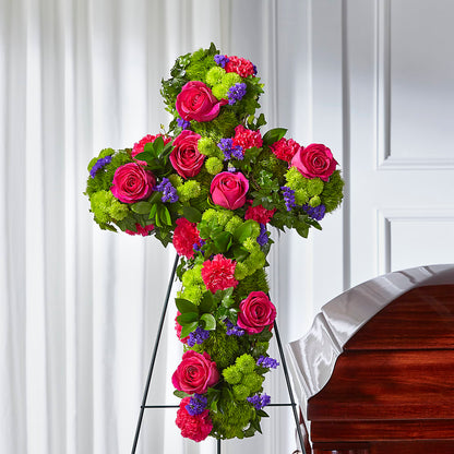 Tribute Rose Floral Cross –  Citifloral, New York NY
