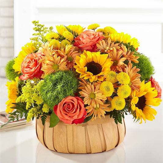Harvest Sunflower Basket –  Citifloral, New York NY