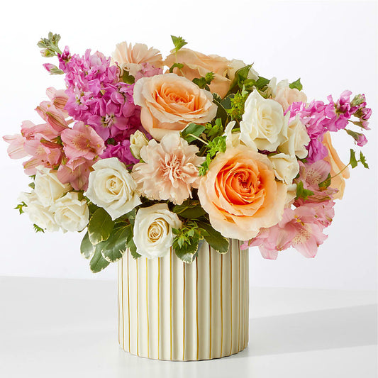 Paradise Bouquet with Ivory Vase –  Citifloral, New York NY