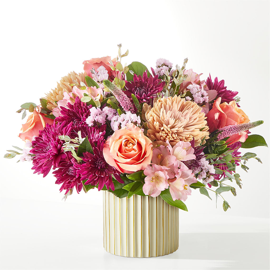 Berry Cobbler Bouquet with Ivory Vase –  Citifloral, New York NY