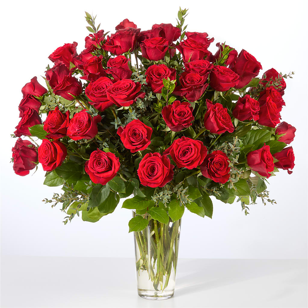 Forever Yours Fifty Stem Red Rose Bouquet –  Citifloral, New York NY